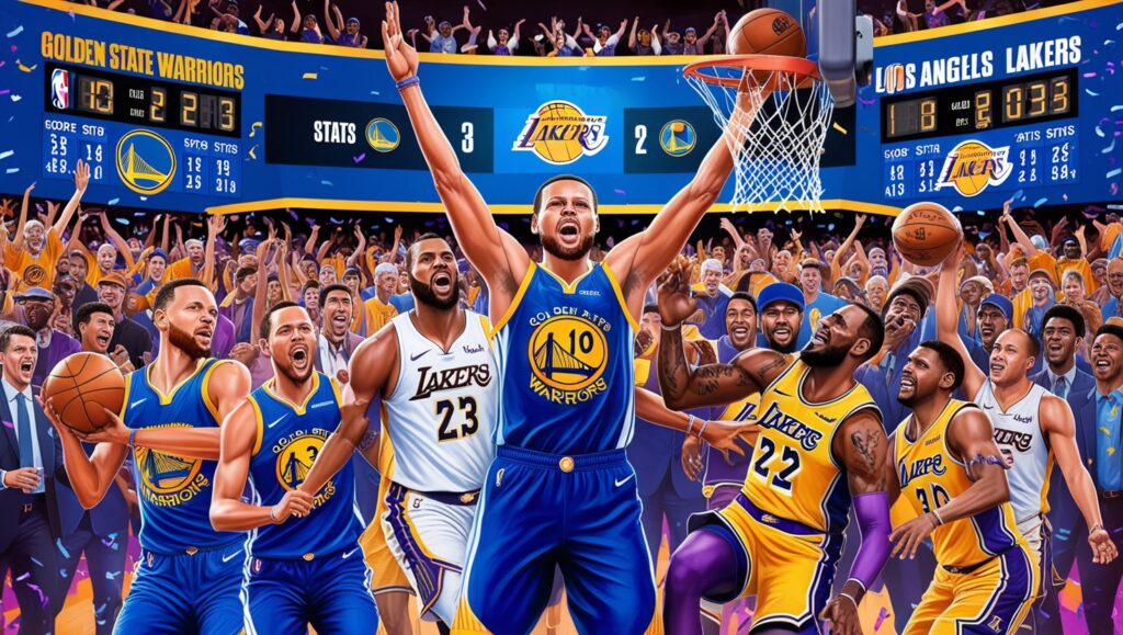 Golden state warriors vs lakers match player stats