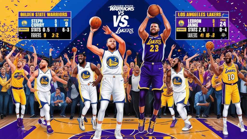 Golden state warriors vs lakers match player stats